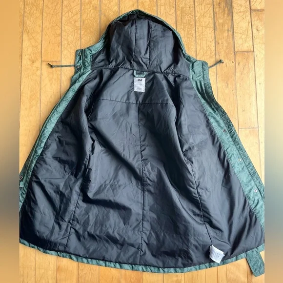 Helly Hansen Leaf Floral Patterned Green Jacket Coat Size Medium - Picture 7 of 8